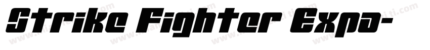 Strike Fighter Expa字体转换